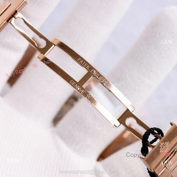 Swiss Copy Patek Philippe Nautilus Rose Gold Men Watch PPF Cal.324 Movement Swiss Copy Patek Philippe Nautilus Rose Gold Men Watch PPF Cal.324 Movement