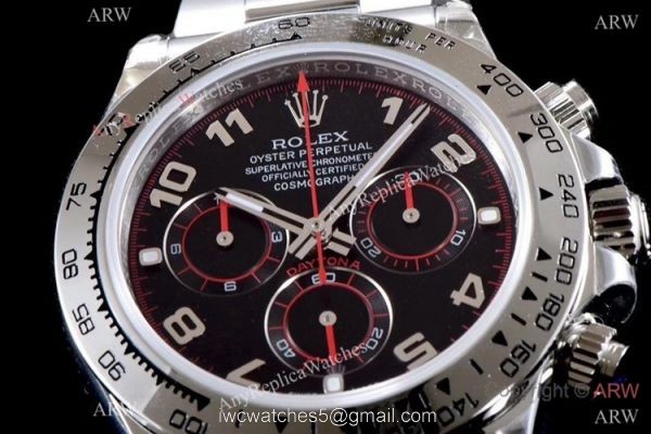 Best 1:1 Swiss 4130 Rolex Daytona JH Chronograph Copy Watch Black Arabic Best 1:1 Swiss 4130 Rolex Daytona JH Chronograph Copy Watch Black Arabic