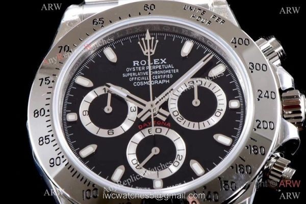 Best 1:1 Copy Rolex Daytona JH 4130 Chronograph Watch Panda Dial Stainless Steel Best 1:1 Copy Rolex Daytona JH 4130 Chronograph Watch Panda Dial Stainless Steel