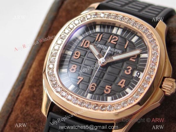 PPF Patek Philippe Aquanaut 324 Automatic Watch Diamond Dial Rose Gold Lady PPF Patek Philippe Aquanaut 324 Automatic Watch Diamond Dial Rose Gold Lady