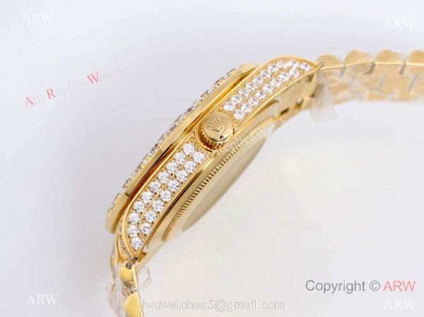 Replica Rolex New Oyster Perpetual Pearlmaster 39 Yellow Gold Watch Full Diamonds Replica Rolex New Oyster Perpetual Pearlmaster 39 Yellow Gold Watch Full Diamonds