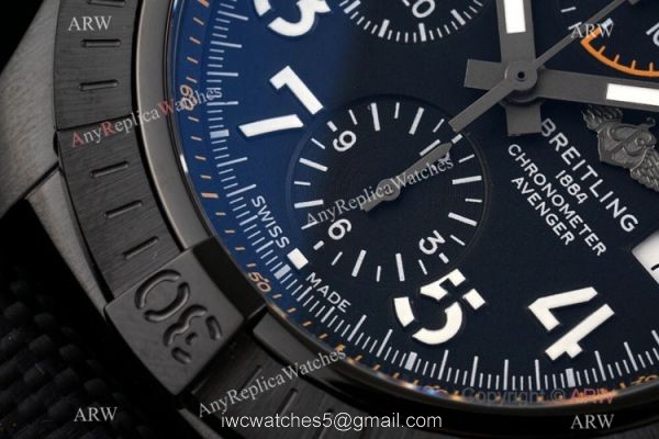 Swiss Grade Clone Breitling Super Avenger II 7750 Watch All Black Swiss Grade Clone Breitling Super Avenger II 7750 Watch All Black
