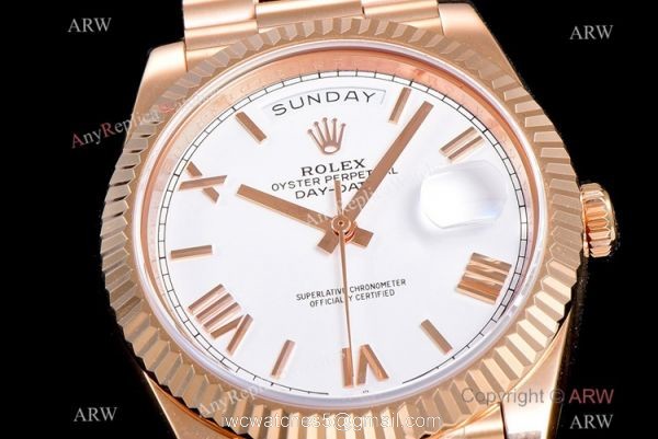 (GM) Swiss Rolex Day-Date Replica 228235 0032 Watch White Dial 40mm (GM) Swiss Rolex Day-Date Replica 228235 0032 Watch White Dial 40mm