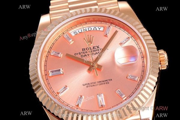 (GM) New Copy Rolex Day-Date 40mm Swiss 2836 Champagne Dial with Diamonds (GM) New Copy Rolex Day-Date 40mm Swiss 2836 Champagne Dial with Diamonds