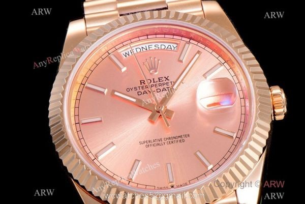 (GM) AAA Copy Rolex Oyster Perpetual Day Date 40 ETA2836 Watch Champagne Face (GM) AAA Copy Rolex Oyster Perpetual Day Date 40 ETA2836 Watch Champagne Face