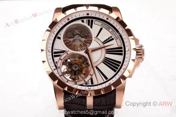 Swiss Copy Roger Dubuis Excalibur Tourbillon RDDBEX0216 Watch Rose Gold Swiss Copy Roger Dubuis Excalibur Tourbillon RDDBEX0216 Watch Rose Gold