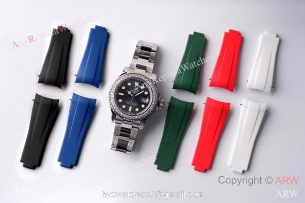(ROF) 1-1 Best Replica Rolex Yacht-Master Gray Dial Diamond Custom Luxury watches (ROF) 1-1 Best Replica Rolex Yacht-Master Gray Dial Diamond Custom Luxury watches