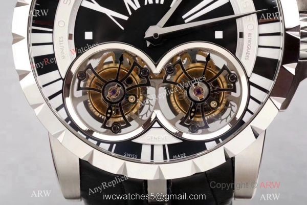 Swiss Super Clone Roger Dubuis RDDBEX0249 Double Flying Tourbillon Watch 47mm Swiss Super Clone Roger Dubuis RDDBEX0249 Double Flying Tourbillon Watch 47mm