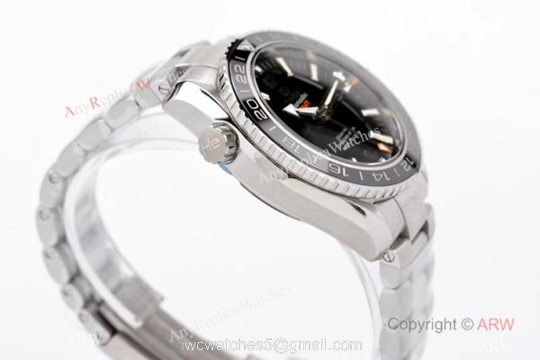 Swiss Grade Copy Omega Seamaster 600m GMT VSF 8605 Watch Stainless Steel Black Ceramic Bezel Swiss Grade Copy Omega Seamaster 600m GMT VSF 8605 Watch Stainless Steel Black Ceramic Bezel