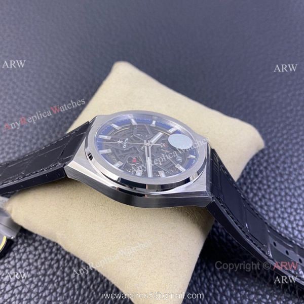 LF Factory Zenith Defy classic Skeleton Dial Watch Black Gummy Strap LF Factory Zenith Defy classic Skeleton Dial Watch Black Gummy Strap