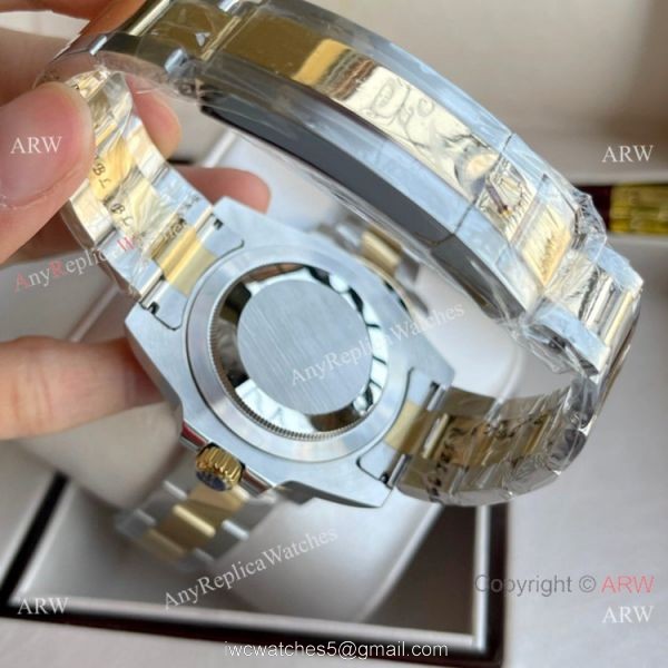 Rolex Submariner 40mm Watch Two Tone Green Ceramic Bezel Men Rolex Submariner 40mm Watch Two Tone Green Ceramic Bezel Men