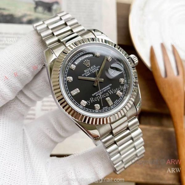 Replica Rolex Day Date President 40mm Watches Red Diamond Dial Replica Rolex Day Date President 40mm Watches Red Diamond Dial