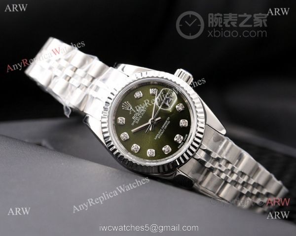 AAA Copy Rolex Datejust 26mm-Lady Watches Stainless Steel Green Dial AAA Copy Rolex Datejust 26mm-Lady Watches Stainless Steel Green Dial