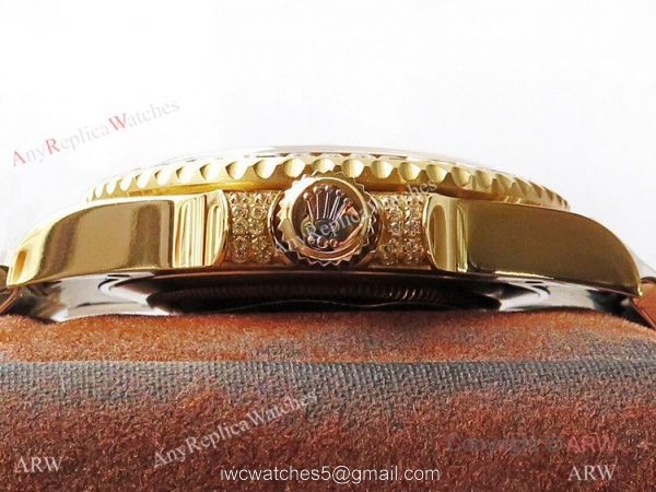 (ROF) Swiss Replica Rolex GMT-Master II Custom Watch Full Diamond Dial A2836 Movement (ROF) Swiss Replica Rolex GMT-Master II Custom Watch Full Diamond Dial A2836 Movement