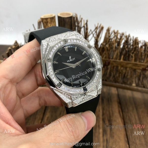 Swiss Quality Copy Hublot Big Bang Sang Bleu SS Diamond Watches Citizen Automatic Swiss Quality Copy Hublot Big Bang Sang Bleu SS Diamond Watches Citizen Automatic