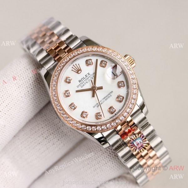 TR Factory 904L Swiss Rolex Datejust 31mm Lady Watch Gray Diamond Dial TR Factory 904L Swiss Rolex Datejust 31mm Lady Watch Gray Diamond Dial