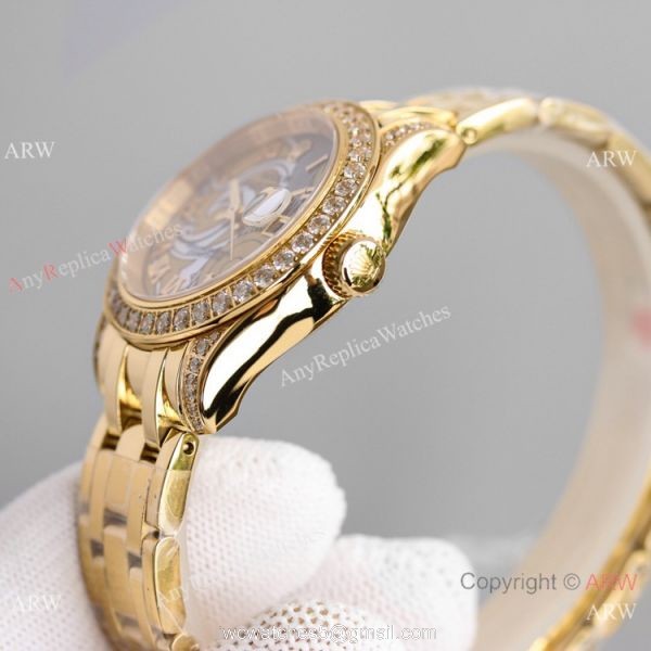 JH Factory Replica Rolex Pearlmaster 81158 Yellow Gold Watch 34mm JH Factory Replica Rolex Pearlmaster 81158 Yellow Gold Watch 34mm