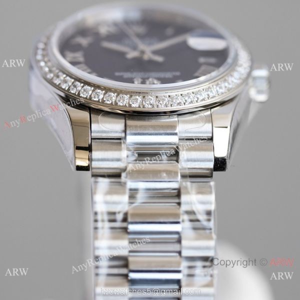 TR Factory Copy Rolex Datejust 31mm Watch President Stainless Steel Purple Dial TR Factory Copy Rolex Datejust 31mm Watch President Stainless Steel Purple Dial