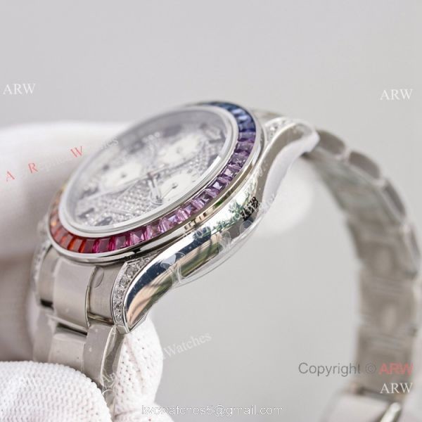 2021 NEW! Swiss Rolex Daytona JH 7750 904L Stainless Steel Watch Arabic Diamond Dial 2021 NEW! Swiss Rolex Daytona JH 7750 904L Stainless Steel Watch Arabic Diamond Dial