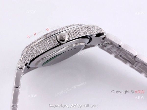 Best Iced Out Rolex Datejust 41 Diamond Black Dial Oyster Bracelet Replica Watches Best Iced Out Rolex Datejust 41 Diamond Black Dial Oyster Bracelet Replica Watches