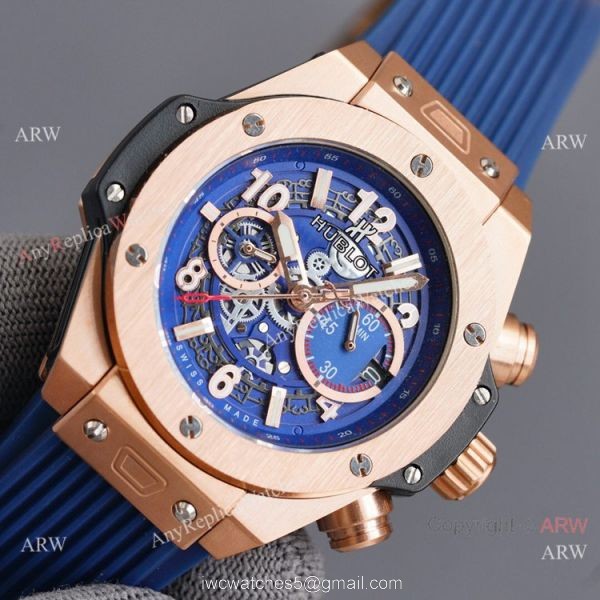 Luxury Copy Hublot Big Bang Unico Black Blue Watches Luxury Copy Hublot Big Bang Unico Black Blue Watches