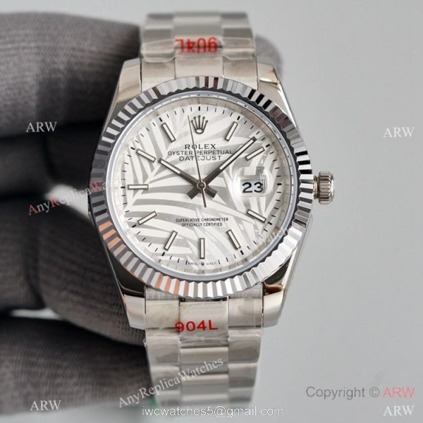 Rolex Datejust II 41mm Watch Stainless Steel Oyster Blue Palm Dial Rolex Datejust II 41mm Watch Stainless Steel Oyster Blue Palm Dial