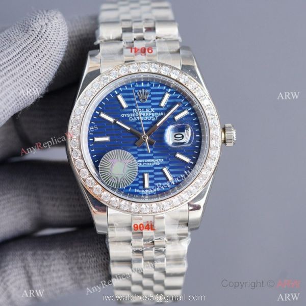 Swiss Quality Copy Rolex Datejust 41mm Watch Diamond Bezel Motif Dial Citizen 8215 Movement Swiss Quality Copy Rolex Datejust 41mm Watch Diamond Bezel Motif Dial Citizen 8215 Movement
