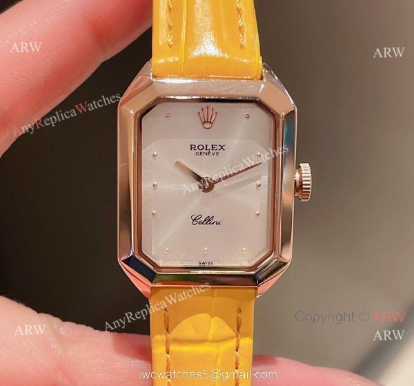 Fake Rolex Cellini Lady Dark Green Dial Rose Gold Case 24mm Watch Fake Rolex Cellini Lady Dark Green Dial Rose Gold Case 24mm Watch