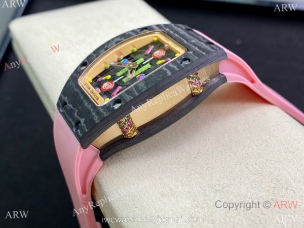 Swiss Replica Richard Mille RM007 BonBon Watch Carbon Case Swiss Replica Richard Mille RM007 BonBon Watch Carbon Case