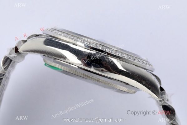 (EWF) Super Clone Swiss 3255 Rolex Day-Date 36mm Wrist White MOP Face Diamond Band (EWF) Super Clone Swiss 3255 Rolex Day-Date 36mm Wrist White MOP Face Diamond Band