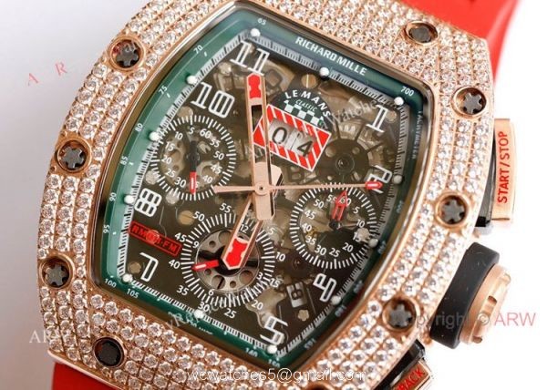 Diamond Richard Mille RM 11-FM Felipe Massa Chronograph Watches Best Replica Diamond Richard Mille RM 11-FM Felipe Massa Chronograph Watches Best Replica