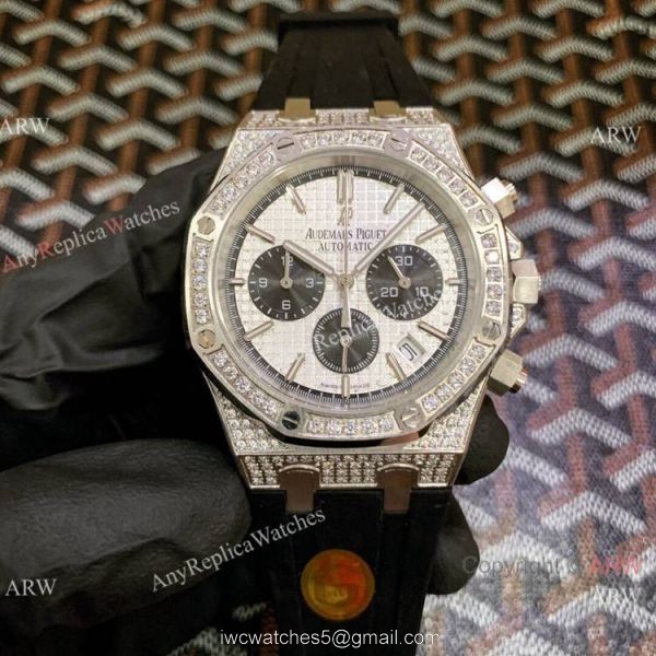 Iced Out Audemars Piguet Royal Oak Chronograph Watches 42mm for Men Iced Out Audemars Piguet Royal Oak Chronograph Watches 42mm for Men