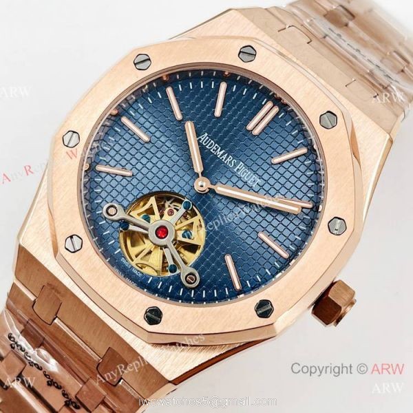 Copy Audemars Piguet Tourbillon Royal Oak Men Watch Rose Gold Case Copy Audemars Piguet Tourbillon Royal Oak Men Watch Rose Gold Case