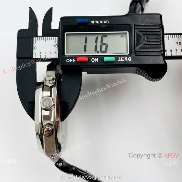 Best Copy Audemars Piguet Chronograph Royal Oak Watch Black Leather Strap Best Copy Audemars Piguet Chronograph Royal Oak Watch Black Leather Strap