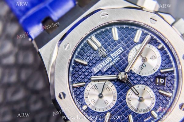 Grade 1A Swiss Copy Audemars Piguet Royal Oak Chrono ETA 7750 Watch 41mm SS Blue Dial Grade 1A Swiss Copy Audemars Piguet Royal Oak Chrono ETA 7750 Watch 41mm SS Blue Dial