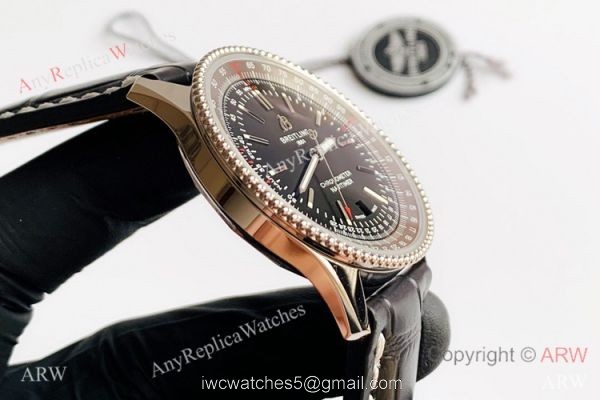V7 Factory Swiss Replica Breitling Navitimer 1 Watch Black Dial Black Leather Strap V7 Factory Swiss Replica Breitling Navitimer 1 Watch Black Dial Black Leather Strap