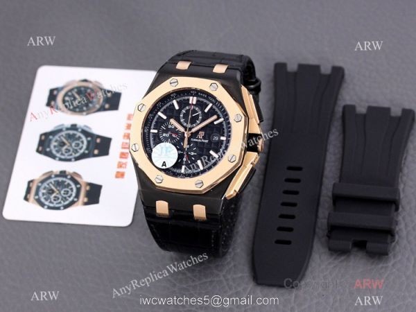 JF 1:1 Swiss Audemars Piguet AP Royal Oak Offshore 26406FR Black and Rose Gold Watch Super Clone JF 1:1 Swiss Audemars Piguet AP Royal Oak Offshore 26406FR Black and Rose Gold Watch Super Clone