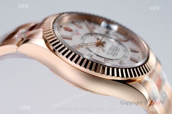 New Replica Rolex Sky-Dweller 42mm AI Factory Rose Gold Swiss 9001 Watch New Replica Rolex Sky-Dweller 42mm AI Factory Rose Gold Swiss 9001 Watch