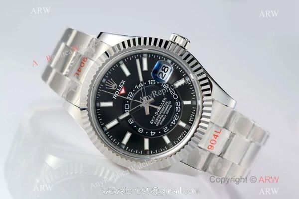 Super Clone Rolex Sky-Dweller AI Factory 9001 Blue Dial 904L Stainless Steel / 1:1 Copy Watch Super Clone Rolex Sky-Dweller AI Factory 9001 Blue Dial 904L Stainless Steel / 1:1 Copy Watch