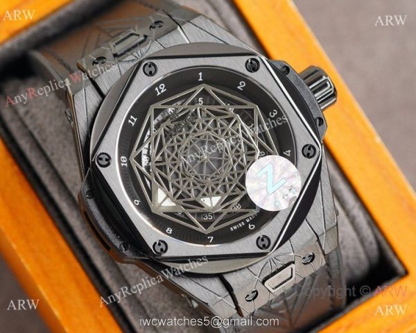 Z Factory Swiss Copy Hublot Sang Bleu Citizen Watch 45mm Solid Black Z Factory Swiss Copy Hublot Sang Bleu Citizen Watch 45mm Solid Black