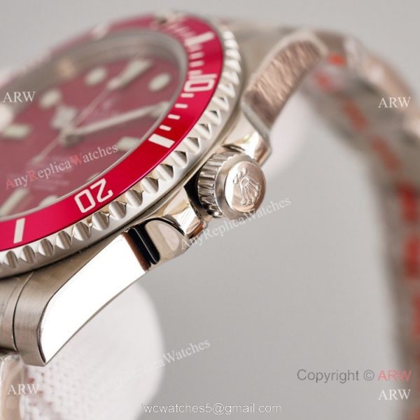 Swiss Grade Blaken Rolex Submariner Copy Watch Red Looking Ceramic 40mm Swiss Grade Blaken Rolex Submariner Copy Watch Red Looking Ceramic 40mm