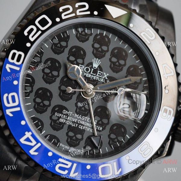 Swiss Copy Rolex GMT-Master II Blaken Watch Blue Black Ceramic 40mm Swiss Copy Rolex GMT-Master II Blaken Watch Blue Black Ceramic 40mm