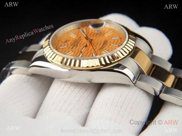 Rolex Datejust 2021 Motif Dial Gold Oyster Bracelet AAA Copy Rolex Datejust 2021 Motif Dial Gold Oyster Bracelet AAA Copy