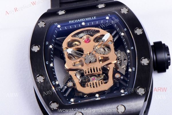 JB Factory Richard Mille Skull Watch RM52-01 Tourbillon Dial Best Copy JB Factory Richard Mille Skull Watch RM52-01 Tourbillon Dial Best Copy