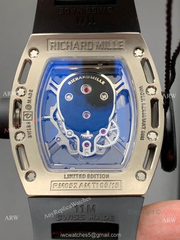 ZF Factory Richard Mille RM 052 Skull Tourbillon Watch Titanium ZF Factory Richard Mille RM 052 Skull Tourbillon Watch Titanium