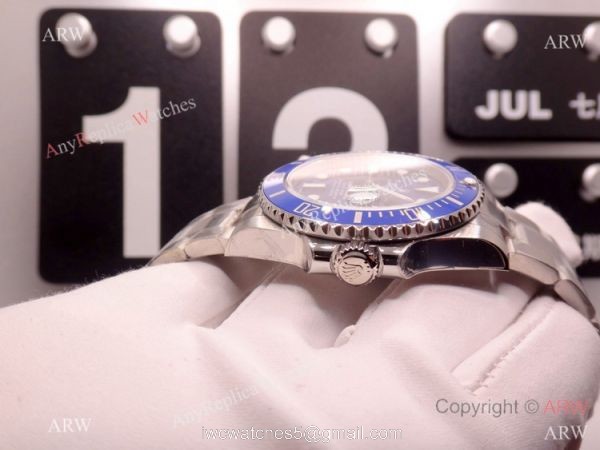 EW Swiss 3255 Rolex Smurf Submarimer Replica Watch Blue Ceramic Bezel EW Swiss 3255 Rolex Smurf Submarimer Replica Watch Blue Ceramic Bezel