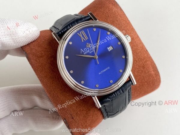 Patek Philippe Calatrava Classic Watch Mens Green Dial Automatic Replica Watch Patek Philippe Calatrava Classic Watch Mens Green Dial Automatic Replica Watch