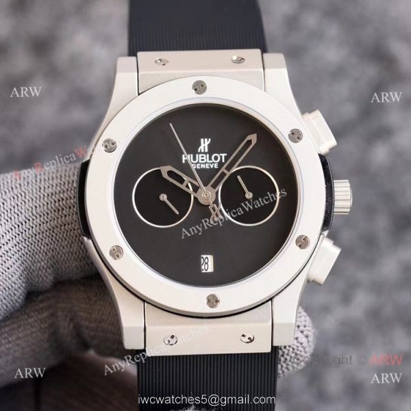 2021 New Copy Hublot Classic Fusion 43mm Watch Onyx Dial Green Subdials 2021 New Copy Hublot Classic Fusion 43mm Watch Onyx Dial Green Subdials