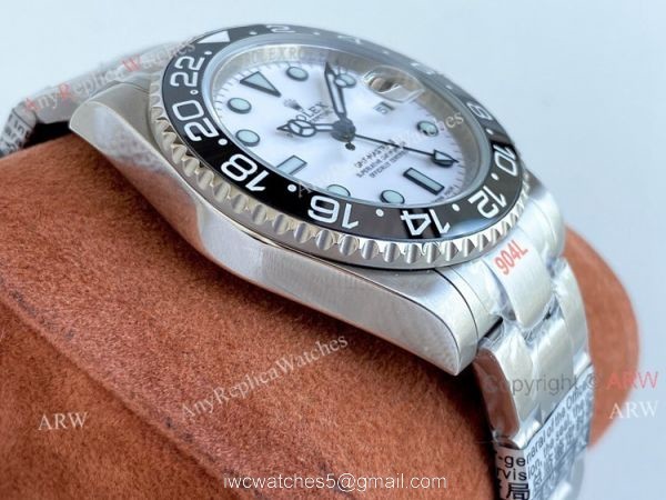 New TBLACK Rolex GMT-Master II Revenge White Face Stainless Steel Asia 2836 Replica Watch New TBLACK Rolex GMT-Master II Revenge White Face Stainless Steel Asia 2836 Replica Watch