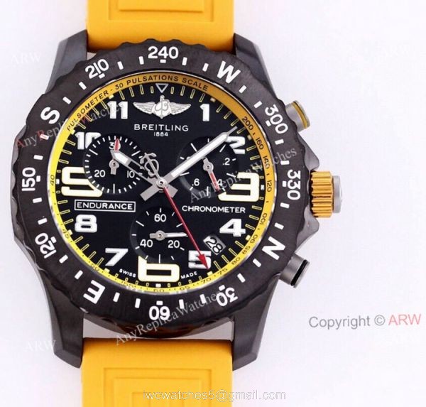 New Breitling Endurance Pro 44mm Review Yellow Rubber Band Quartz Watch Replica New Breitling Endurance Pro 44mm Review Yellow Rubber Band Quartz Watch Replica